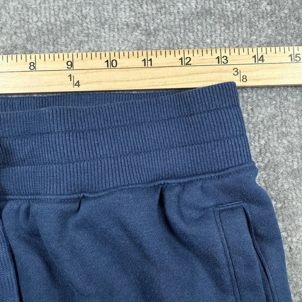 Under Armour Sweat Shorts Men's Small Navy Blue Fleece Loose Logo Athletic